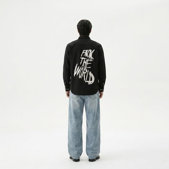 Fuck the World Be Autyst Black Shirt