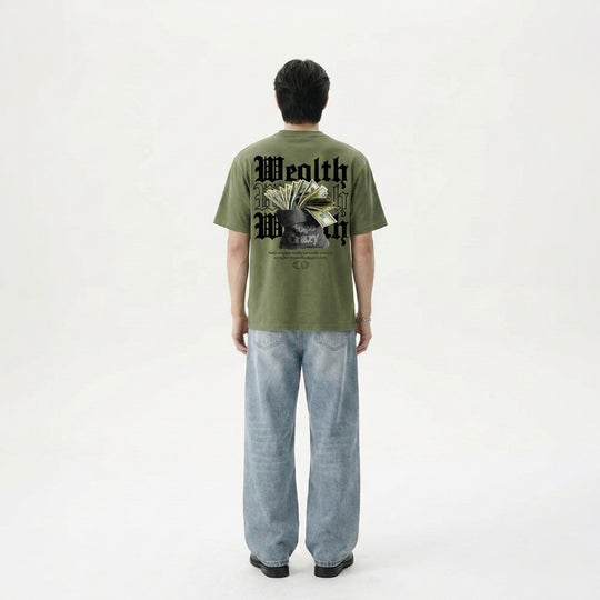 Wealth Be Autyst Green T-Shirt