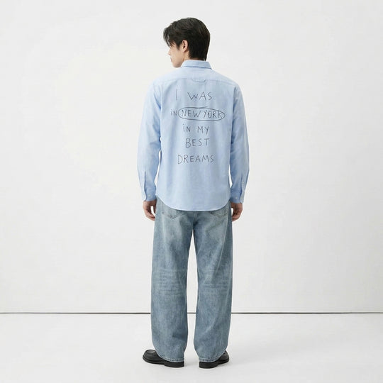 Newyork Be Autyst Ice Blue Shirt