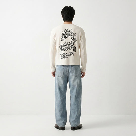 Dragon Mocha White Waffle T-shirt