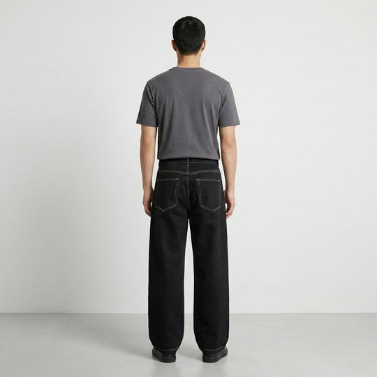 Be Autyst Black Contrast Denim