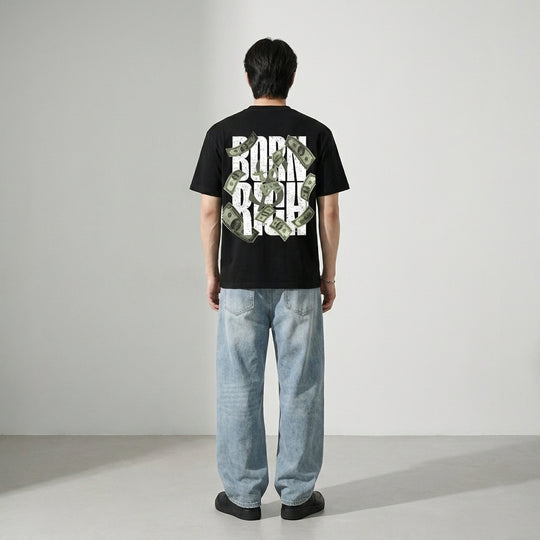 Born To Be Rich Be Autyst Black Tshirt