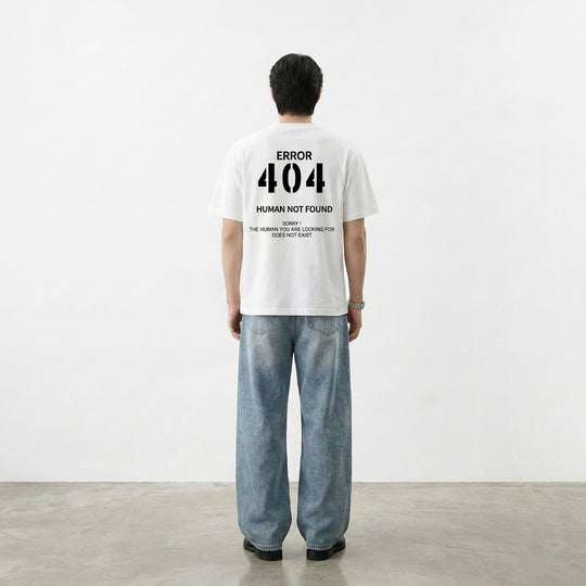 404 Be Autyst White T-Shirt