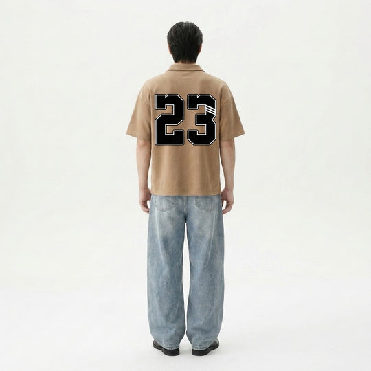 23 Be Autyst Quarter Zip Sand T-Shirt
