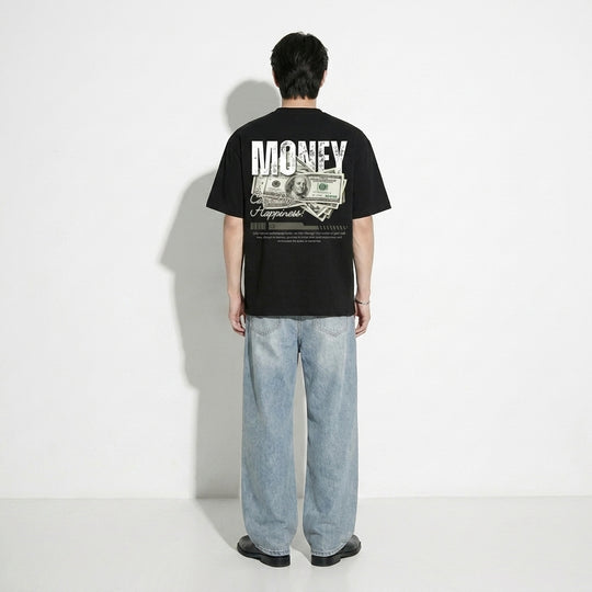 Money Can Buy Happiness Be Autyst Black T-Shirt