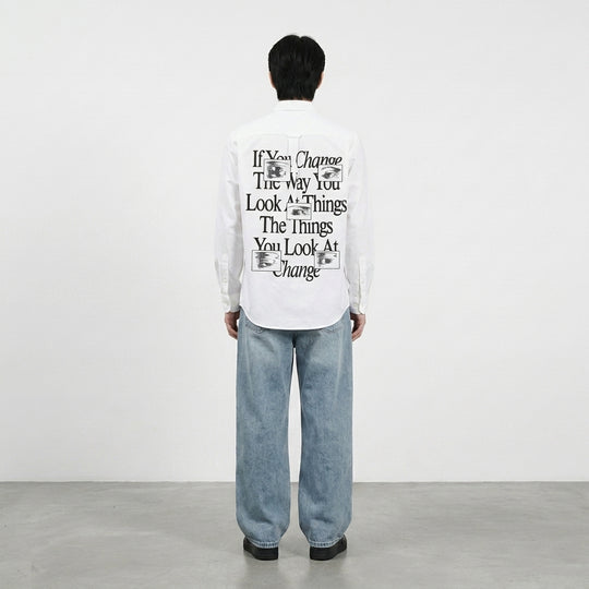 Change Be Autyst White Shirt