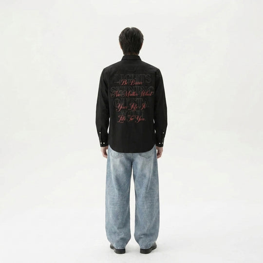 Be Brave Be Autyst Black Shirt