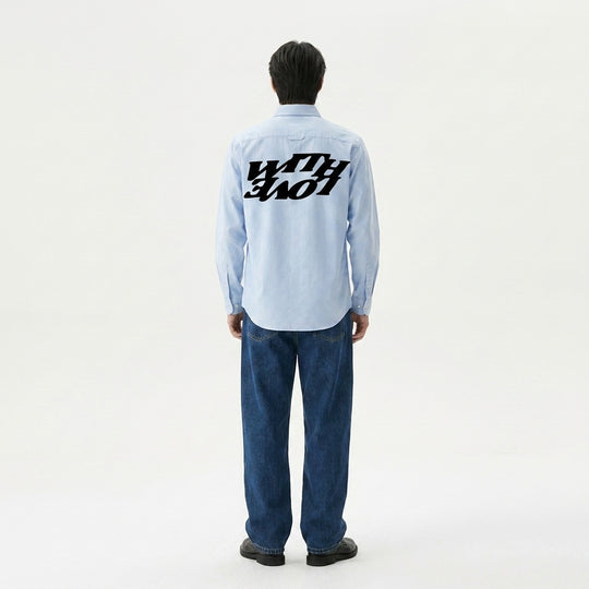 With Love Be Autyst Ice Blue Shirt