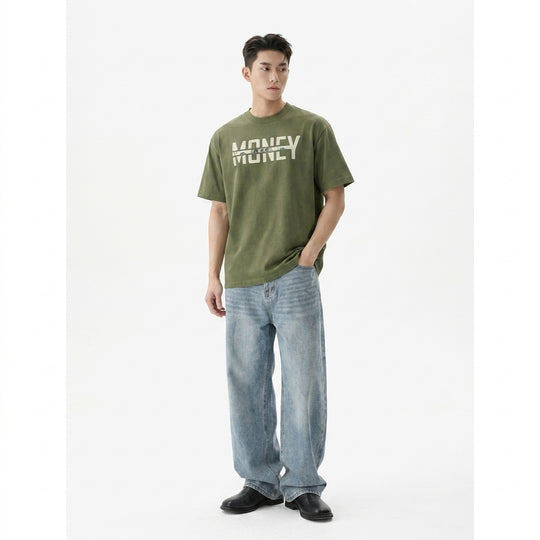 Money Be Autyst Green T-Shirt