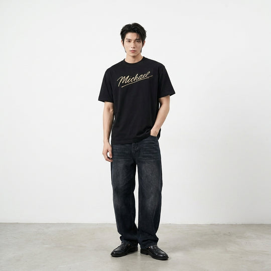 Beautyst Classic Mark Black T-shirt