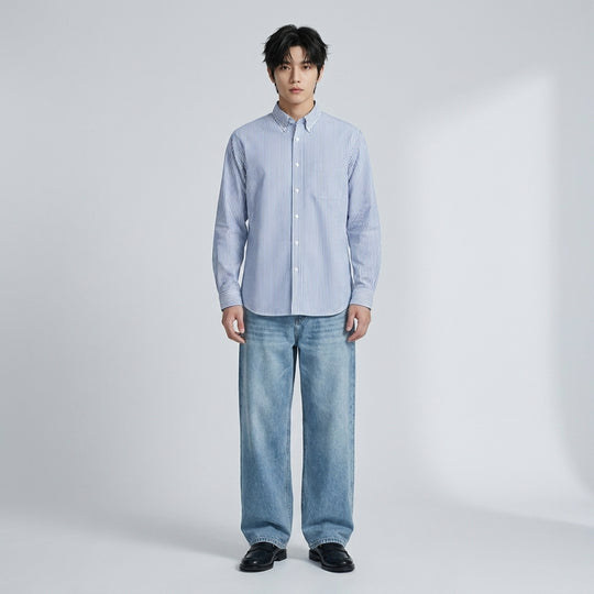 Need Money Be Autyst Blue Striped Shirt