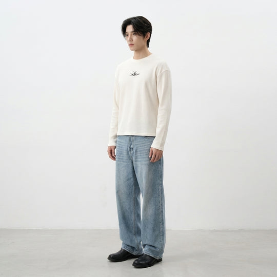 Crosswire Off White Waffle T-shirt