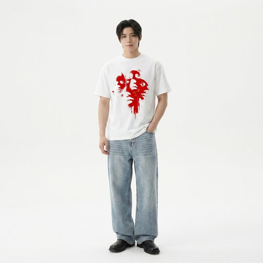 Faces Be Autyst White T-Shirt