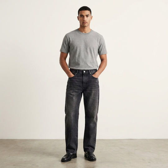 Myth Stitch Be Autyst Black Contrast Denim