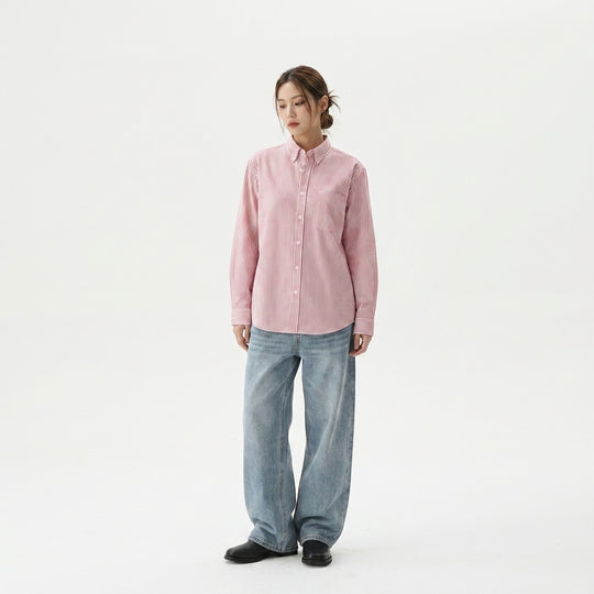 Lipstick Be Autyst Pink Stripe Shirt