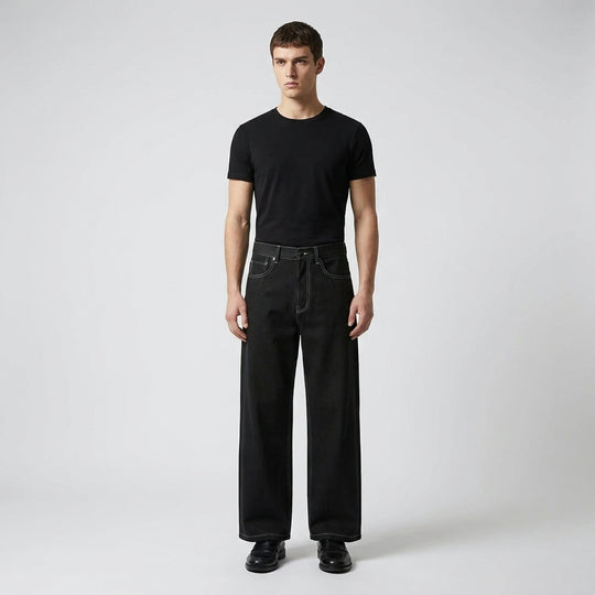 Dragon Strike Be Autyst Black Contrast Denim